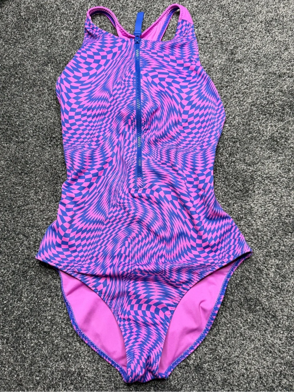 Fabletics Zip-Front Racerback Shaping One-Piece size medium - Picture 3 of 7